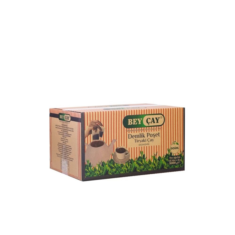 Bey &Ccedil;ay Tiryaki Demlik Poşet 40 Gr X 125 Adet 5000 Gr