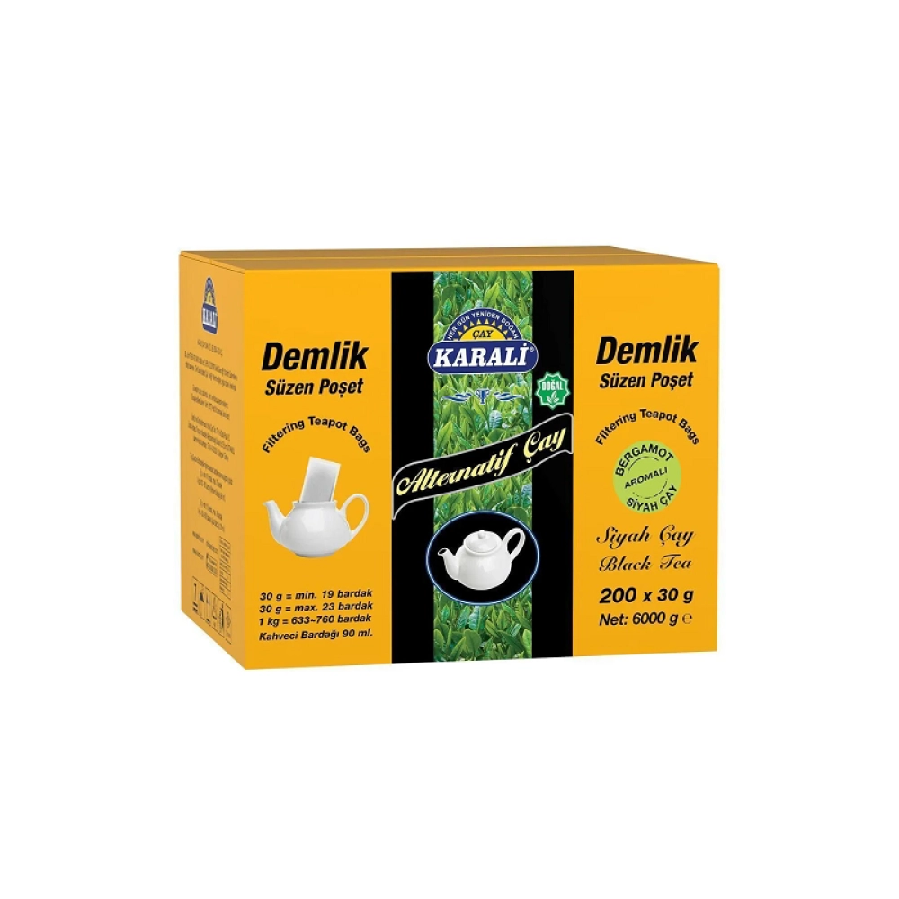 Karali Alternatif Demlik Poset ( Bergamot Aromalı ) 6 kg 200 X 30 Gr
