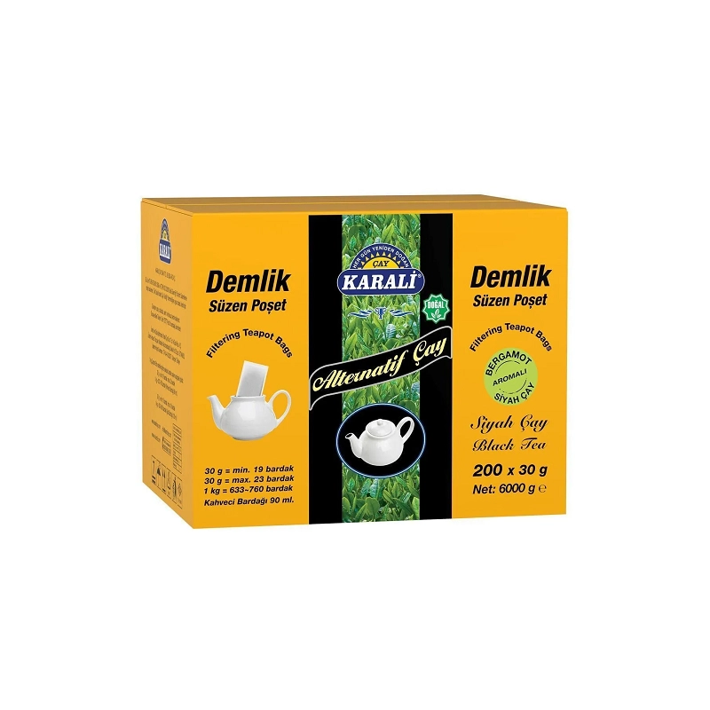 Karali Alternatif Demlik Poset ( Bergamot Aromalı ) 6 kg 200 X 30 Gr