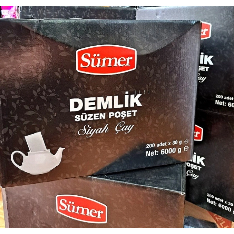 Karali S&uuml;mer &Ouml;zel Demlik Poşet 200 X 30 Gr 6 Kg