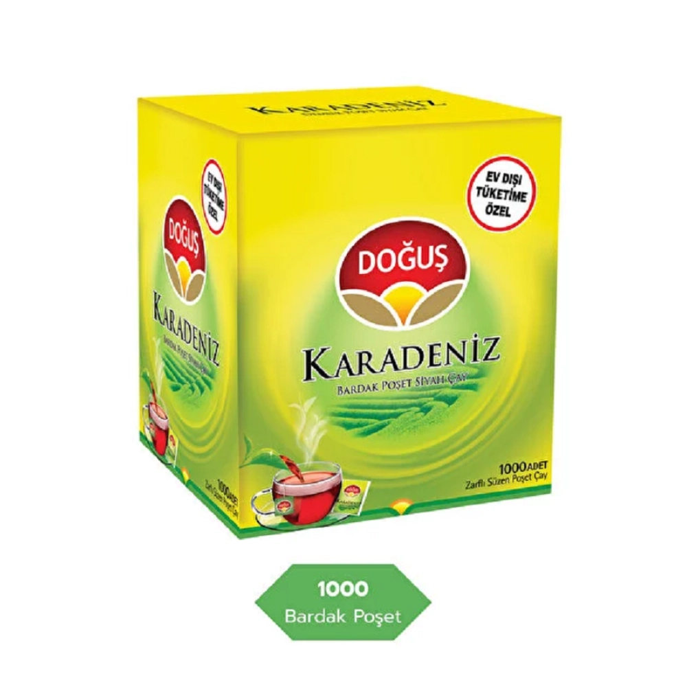 Doğuş Karadeniz Bardak Poşet Çay 1000 Adet X 2 Gr